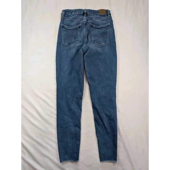 American Eagle Curvy Hi Rise Jegging Next Level Stretch Women's 8 Long - Picture 7 of 10